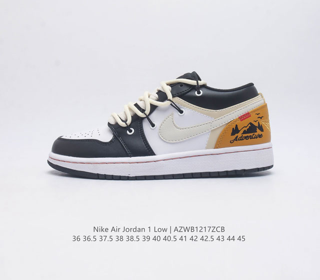 耐克 Nike Air Jordan1 Low Aj1乔丹一代 Aj1 乔1 乔丹1代 解构绑带 低帮经典复古文化休闲运动篮球鞋 原鞋开模 拒绝公底 购置原厂同