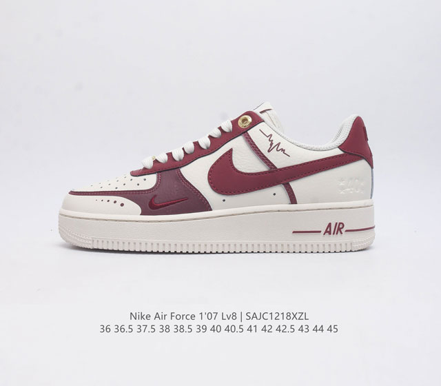 公司级 Af1耐克 Nike Air Force 1 07 Low 空军一号 原楦头原纸板 打造纯正空军版型 专注外贸渠道 全掌内置蜂窝气垫 原盒配件 原厂中底