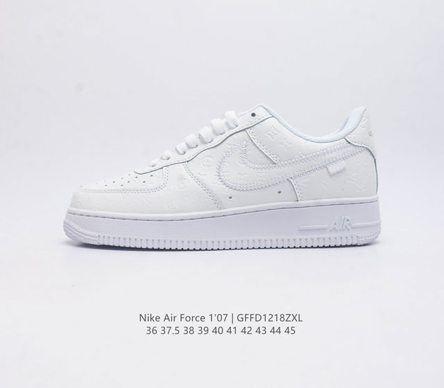 耐克 Nike Air Force 1 07 空军一号af1 低帮百搭休闲运动板鞋 柔软 弹性十足的缓震性能和出色的中底设计 横跨复古与现代的外型结合 造就出风