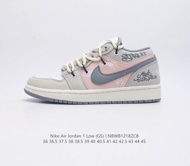 耐克 Nike Air Jordan1 Low Aj1乔丹一代 Aj1 乔1 乔丹1代 解构绑带 低帮经典复古文化休闲运动篮球鞋 原鞋开模 拒绝公底 购置原厂同