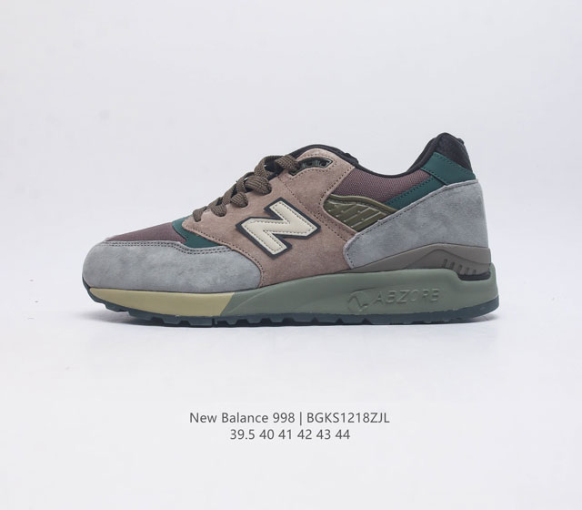 新百伦 New Balance 998 原装版本复古男士运动鞋休闲板鞋厚底增高鞋 市面独家最正确版本 3M反光复古慢跑鞋 Encap缓震中底 原盒原标 天猫京东