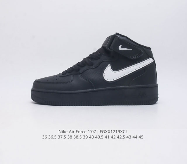 公司级 Af1耐克 Nike Air Force 1 07 Mid 中高帮空军一号 原楦头原纸板 打造纯正空军版型 专注外贸渠道 全掌内置蜂窝气垫 原盒配件 原