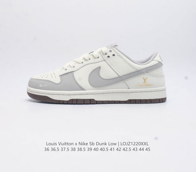 耐克nike Dunk Low 板鞋 Sb系列 Lv联名 经典百搭休闲运动板鞋加厚鞋舌的填充 使舒适性大大提升 同时也更方便穿脱中底部分则加入了脚感柔软舒适zo