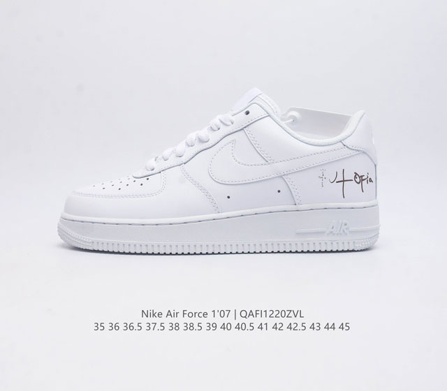 耐克nike Air Force 1 Low 空军一号 Af1 低帮百搭休闲运动板鞋 柔软 弹性十足的缓震性能和出色的中底设计 横跨复古与现代的外型结合 造就出