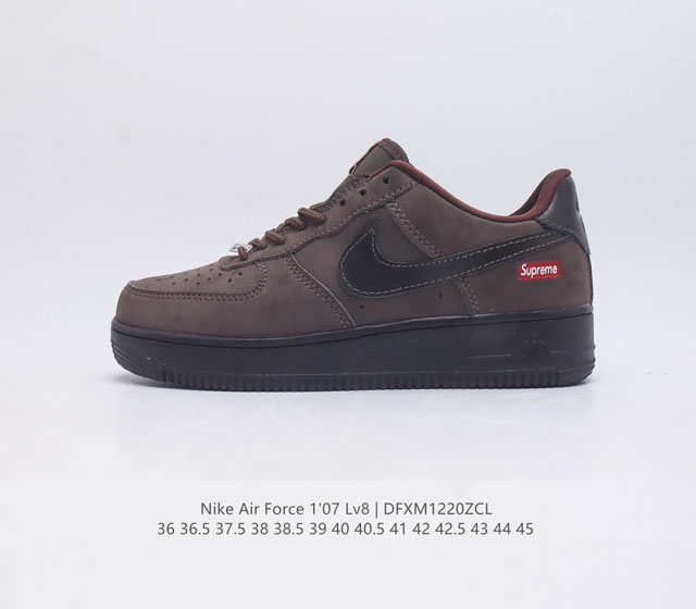 耐克 Nike Air Force 1 07 空军一号af1 低帮百搭休闲运动板鞋 柔软 弹性十足的缓震性能和出色的中底设计 横跨复古与现代的外型结合 造就出风