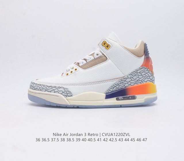 耐克 乔丹 Aj3 耐克 Nike Air Jordan 3 Retro Se 乔3 复刻篮球鞋 乔丹3代 三代 男女子运动鞋 作为 Aj 系列中广受认可的运动