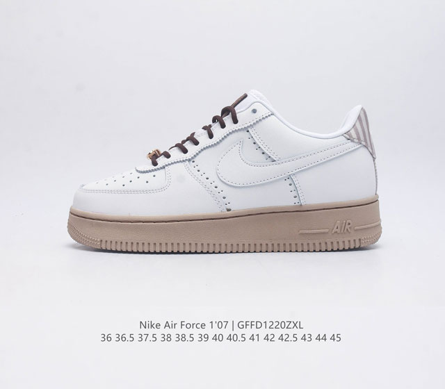 耐克 Nike Air Force 1 07 空军一号af1 低帮百搭休闲运动板鞋 柔软 弹性十足的缓震性能和出色的中底设计 横跨复古与现代的外型结合 造就出风