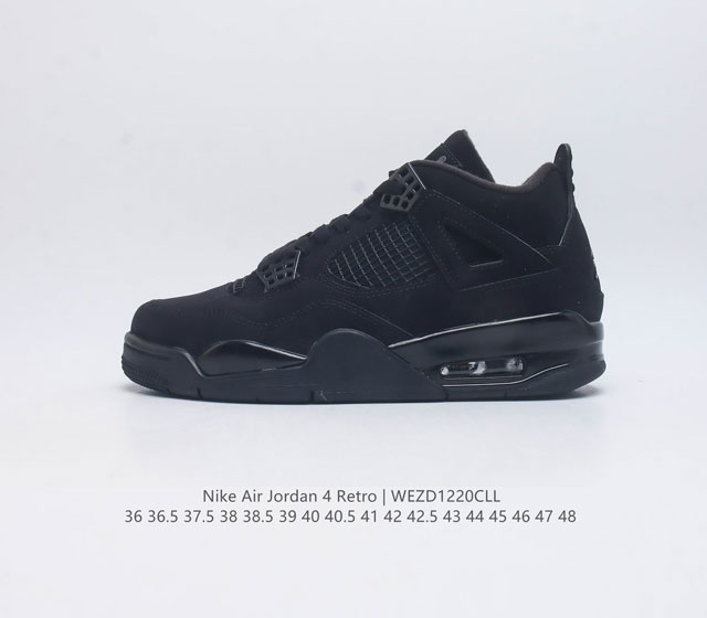 公司级 耐克 Nike Air Jordan 4 Retro Og迈克尔 乔丹aj4代乔4 中帮复古休闲运动文化篮球鞋 秉承轻量化的速度型篮球鞋设计思想完成设计