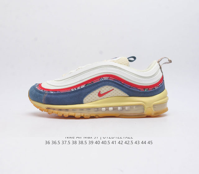 公司级 耐克nike休闲鞋 经典 气垫 Air Max 97 子弹气垫低帮运动鞋 Air Max '97 运动跑鞋以流线型鞋身和卓越科技为热爱运动的你造就全方位