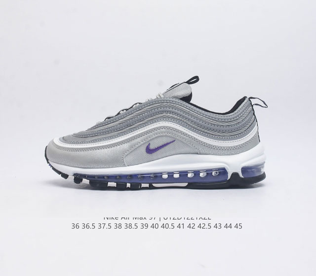 公司级 耐克nike休闲鞋 经典 气垫 Air Max 97 子弹气垫低帮运动鞋 Air Max '97 运动跑鞋以流线型鞋身和卓越科技为热爱运动的你造就全方位