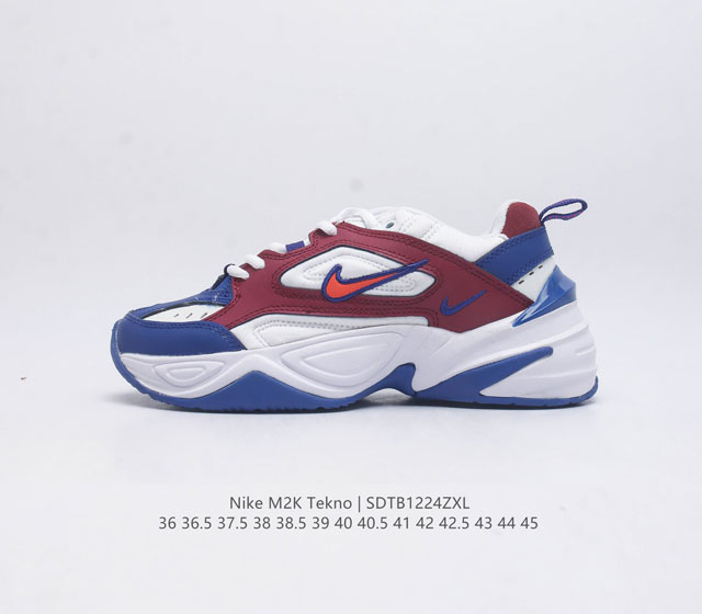 耐克 Nike M2K Tekno 男女子运动鞋厚底老爹鞋经典复古休闲慢跑鞋 从 Monarch 系列汲取灵感 以太空时代细节演绎未来风范 分层鞋面借鉴自元年款