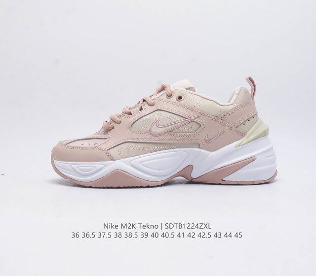 耐克 Nike M2K Tekno 男女子运动鞋厚底老爹鞋经典复古休闲慢跑鞋 从 Monarch 系列汲取灵感 以太空时代细节演绎未来风范 分层鞋面借鉴自元年款