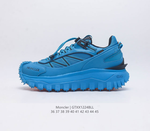 Moncler 盟可睐 蒙口 Trailgrip Gtx 抗撕裂材质山地户外运动鞋 厚底增高女鞋 鞋身采用cordura防撕裂尼龙 Gore-Tex防水材质 中