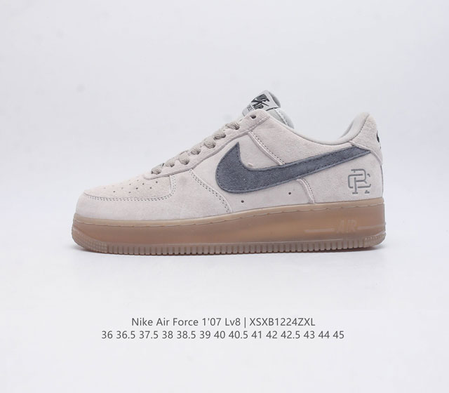 全头层皮 耐克 Nike Air Force 1 07 空军一号af1 低帮百搭休闲运动板鞋 柔软 弹性十足的缓震性能和出色的中底设计 横跨复古与现代的外型结合