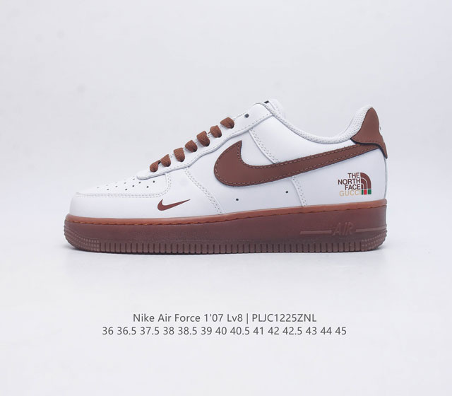 公司级 Af1耐克 Nike Air Force 1 07 Low 空军一号 低帮 解构绑带 Lv联名 原楦头原纸板 打造纯正空军版型 专注外贸渠道 全掌内置蜂