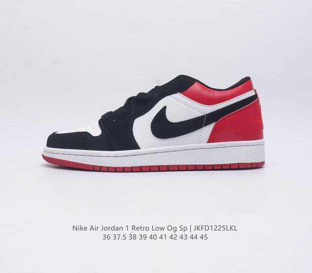 耐克 乔丹air Jordan 1 Low Aj1 乔1 乔丹1代 低帮板鞋复古文化休闲运动篮球鞋 从1985 年面世的元年款汲取设计灵感 采用简洁大方的经典外