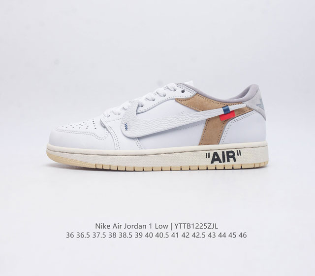 头层皮 耐克 乔丹air Jordan 1 Low Aj1 乔1 乔丹1代 低帮板鞋复古文化休闲运动篮球鞋 从1985 年面世的元年款汲取设计灵感 采用简洁大方