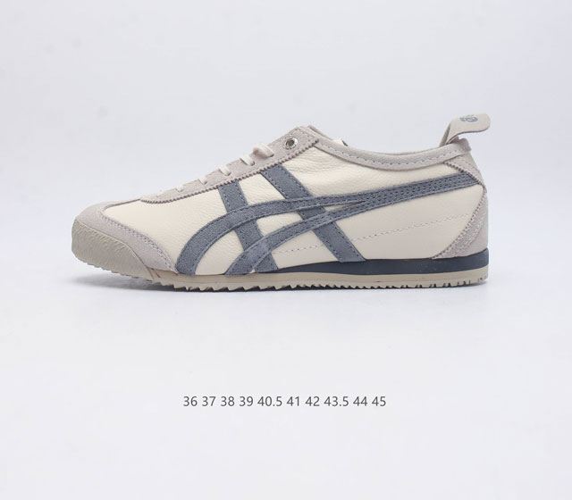 Asics 亚瑟士 男女鞋真标半码制 日产经典老牌-鬼塚虎 Onitsuka Tiger Mexico 66经典墨西哥系列复古经典百搭板鞋休闲运动鞋慢跑鞋 采用