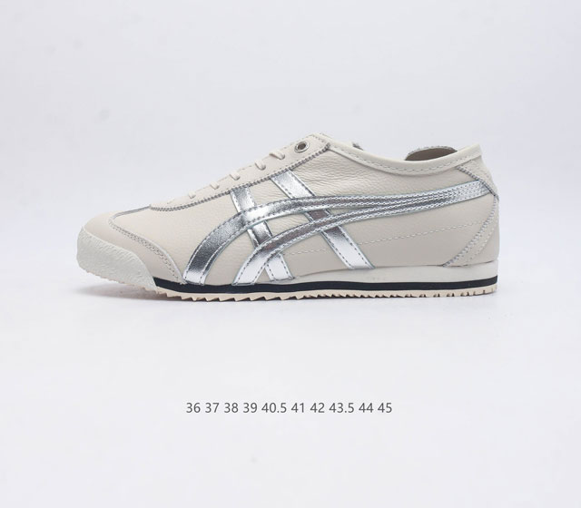 Asics 亚瑟士 男女鞋真标半码制 日产经典老牌-鬼塚虎 Onitsuka Tiger Mexico 66经典墨西哥系列复古经典百搭板鞋休闲运动鞋慢跑鞋 采用