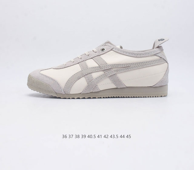 Asics 亚瑟士 男女鞋真标半码制 日产经典老牌-鬼塚虎 Onitsuka Tiger Mexico 66经典墨西哥系列复古经典百搭板鞋休闲运动鞋慢跑鞋 采用