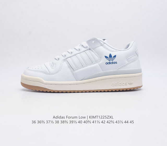 Adidas 阿迪达斯 正品三叶草 Forum Low 男女运动鞋 摩登演绎篮球风的经典鞋 英文的 Forum 是进行表达的场所 在这里 可以释放自己的热情 阐