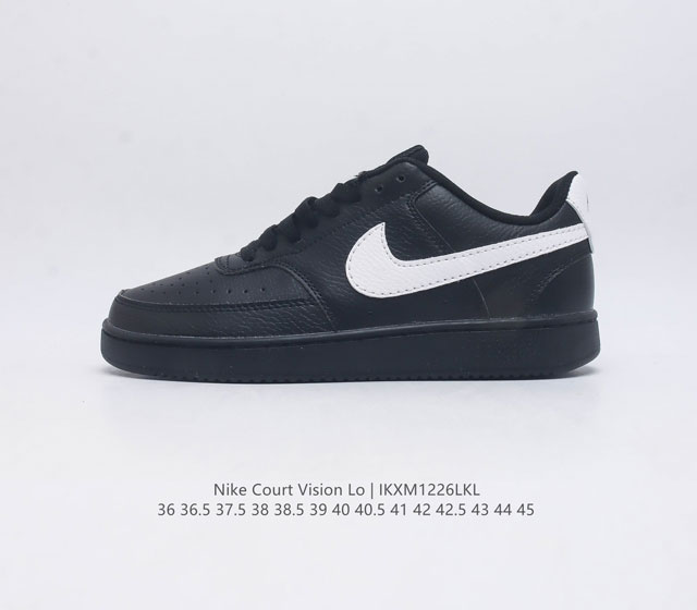 耐克nike Court Vision Low 校园风低帮复古篮球板鞋男女运动鞋 延续80年代复古篮球鞋 添加学院风细节 皮革组合鞋面 利落风格 重现复古篮球风