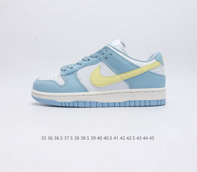 二层皮 耐克 Nike Sb Dunk Low Pro 男 女滑板鞋 经典复古运动鞋 采用低帮设计 塑就经典 Dunk 风格 鞋垫后跟搭载 Zoom Air 气