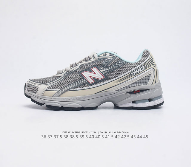 New Balance Mr740 Nb新百伦系列复古老爹风休闲运动慢跑鞋 采用轻质牛剖革拼接透气网眼衬垫织物鞋面材质 T-Beam大底提供足步弓支撑 保持步态