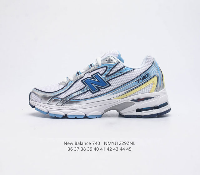 New Balance Mr740 Nb新百伦系列复古老爹风休闲运动慢跑鞋 采用轻质牛剖革拼接透气网眼衬垫织物鞋面材质 T-Beam大底提供足步弓支撑 保持步态