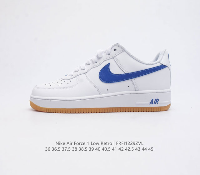 耐克 Nike Air Force 1 07 空军一号af1 低帮百搭厚底增高休闲运动板鞋 柔软 弹性十足的缓震性能和出色的中底设计 横跨复古与现代的外型结合