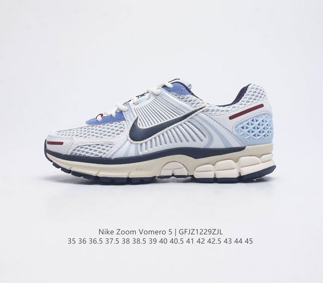 公司级 Nike 耐克夏季 Zoom Vomero 5 运动鞋休闲训练跑步鞋 Nike Zoom Vomero 5 男女子运动鞋妥帖包覆足部 提供透气支撑效果