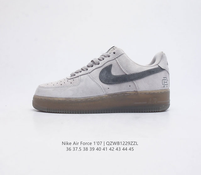 耐克 Nike Air Force 1 07 空军一号af1 低帮百搭厚底增高休闲运动板鞋 柔软 弹性十足的缓震性能和出色的中底设计 横跨复古与现代的外型结合