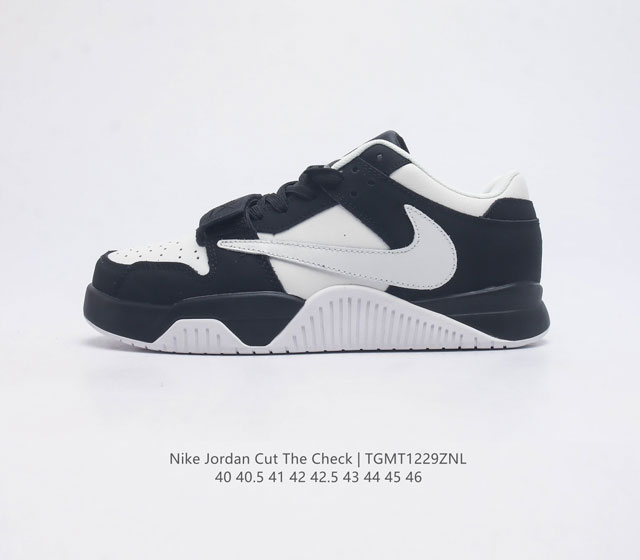 耐克nike Wmns Air Jordan Cut The Check 时尚倒钩运动鞋aj1乔丹一代低帮经典复古文化休闲运动篮球鞋板鞋 当红美潮 设计师独立品