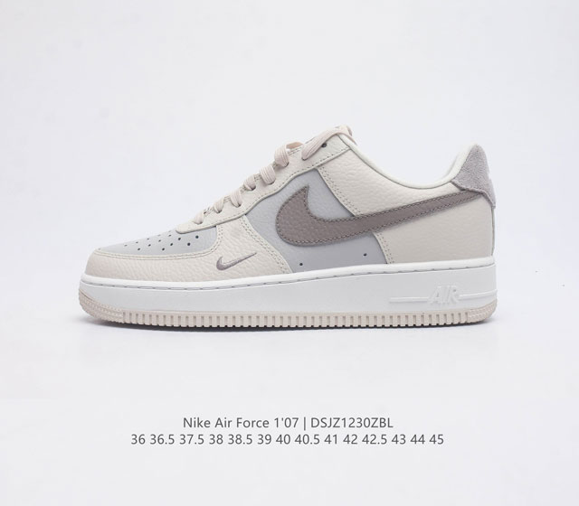 耐克 Nike Air Force 1 07 空军一号af1 低帮百搭厚底增高休闲运动板鞋 柔软 弹性十足的缓震性能和出色的中底设计 横跨复古与现代的外型结合