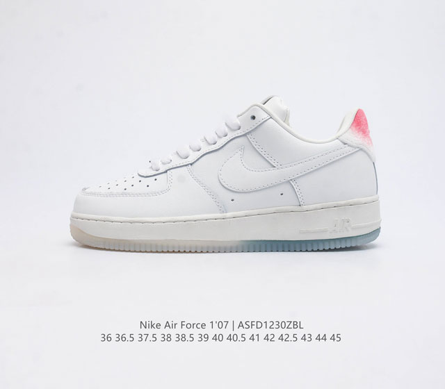 耐克 Nike Air Force 1 07 空军一号af1 低帮百搭厚底增高休闲运动板鞋 柔软 弹性十足的缓震性能和出色的中底设计 横跨复古与现代的外型结合