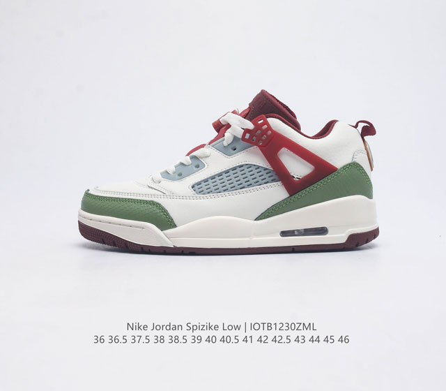 耐克 Nike Jordan Spizike Low 经典爆裂纹复古运动篮球鞋 全新低帮造型吸睛 整双鞋在融合了 Air Jordan 经典鞋款中的标志性元素之