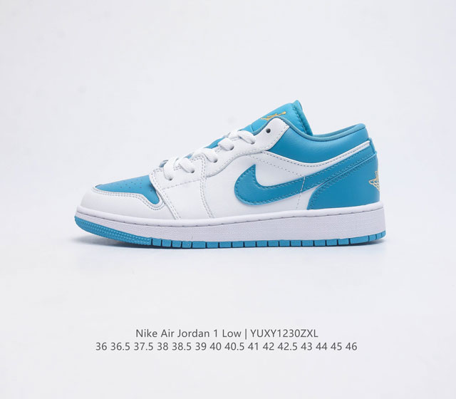 头层皮 耐克 乔丹air Jordan 1 Low Aj1 乔1 乔丹1代 低帮板鞋复古文化休闲运动篮球鞋 从1985 年面世的元年款汲取设计灵感 采用简洁大方