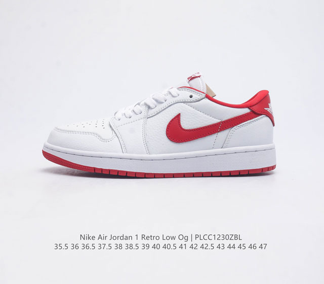 耐克 乔丹air Jordan 1 Low Aj1 乔1 乔丹1代aj1 低帮复古文化休闲运动篮球鞋 从1985 年面世的元年款汲取设计灵感 采用简洁大方的经典