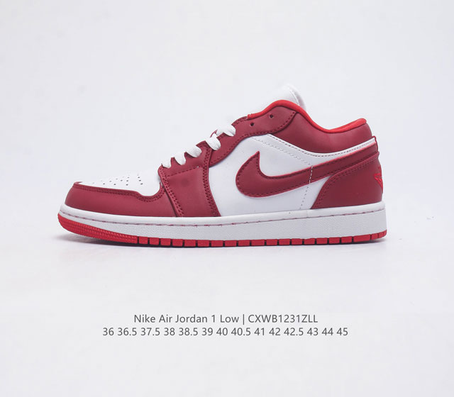 特价 耐克 乔丹air Jordan 1 Low Aj1 乔1 乔丹1代aj1 低帮复古文化休闲运动篮球鞋 从1985 年面世的元年款汲取设计灵感 采用简洁大方