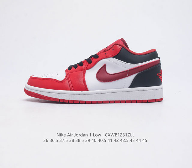 特价 耐克 乔丹air Jordan 1 Low Aj1 乔1 乔丹1代aj1 低帮复古文化休闲运动篮球鞋 从1985 年面世的元年款汲取设计灵感 采用简洁大方