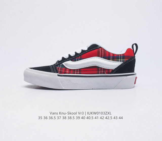 万斯 Vans Knu-Skool Vr3 Lx 面包鞋 坎普尔 茱利安系列低帮复古硫化休闲运动板鞋 肥胖版大logo 要说整个 年最为热门的鞋型之一 面包鞋