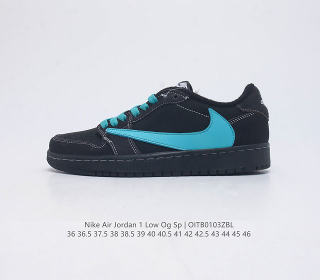 耐克 Nike Air Jordan 1 Low Og Sp Military Blue Aj1乔1 倒勾 低帮篮球鞋 Aj1 乔丹1代 Aj1 乔1 反向脚趾