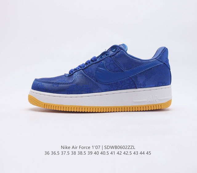 耐克 空军一号 Af1运动板鞋 陈冠希凝结集团clot X 藤原浩闪电fragment Design X Nike Air Force 1 Jt Premium