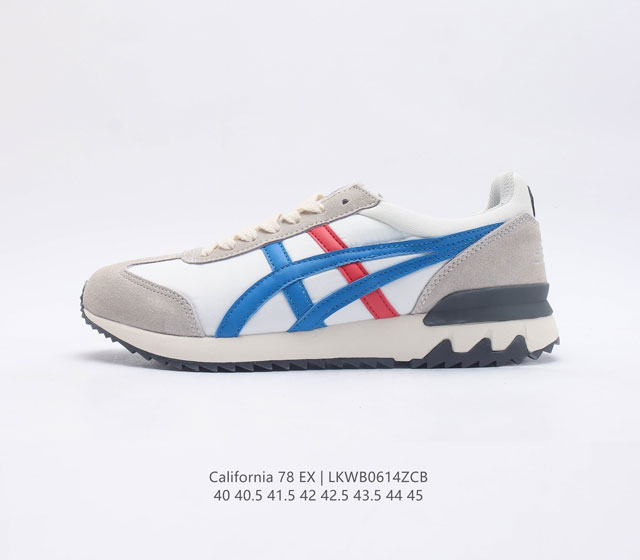 Onitsuka Tiger 鬼塚虎 经典款california 78 Ex 男士复古慢跑鞋运动休闲鞋厚底复古减震慢跑鞋 Onitsuka Tiger Cali