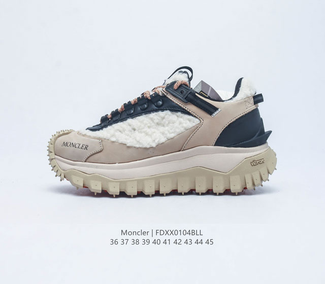 Moncler 盟可睐 蒙口 Trailgrip Gtx 抗撕裂材质山地户外运动鞋 厚底增高男鞋 鞋身采用cordura防撕裂尼龙 Gore-Tex防水材质 中