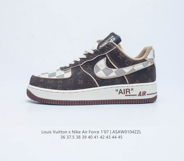 联名空军一号 耐克 Nike 耐克空军低帮板鞋 Lv 路易威登 串标 耐克nike Air Force 1 Low X Lv联名 空军一号低帮百搭休闲运动板鞋