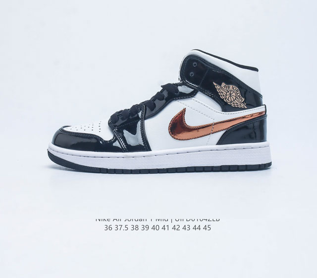 耐克 Nike Air Jordan 1 Mid 男女子篮球鞋时尚轻盈板鞋aj1乔1运动鞋 乔丹一代 高帮复古休闲篮球鞋 Air Jordan 1 Mid 搭载