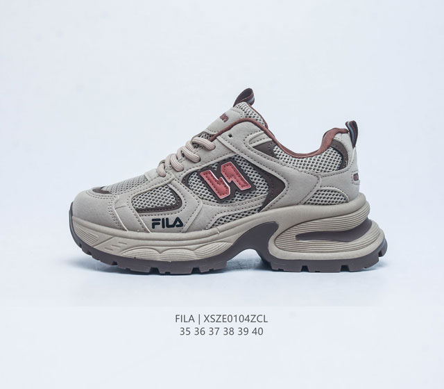 斐乐 女鞋 Fila Fusion 意大利百年经典运动品牌 网红单品 小红书推荐爆款 Fila斐乐火星鞋新款厚底增高运动鞋 复古百搭老爹鞋 斐乐潮牌文化篮球鞋