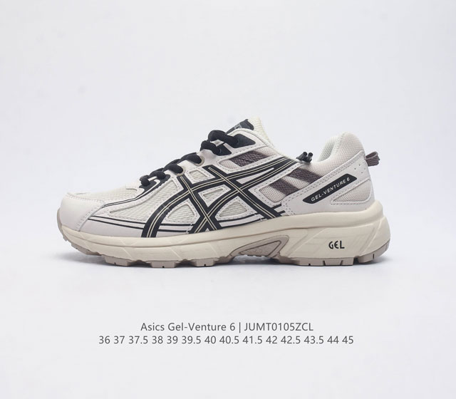 Asics 亚瑟士 Gel-Venture 6 系列城市休闲运动跑步鞋时尚复古男女鞋 老爹鞋 Gel- Venture6跑鞋是越野跑者的多功能选择 专为喜欢户外