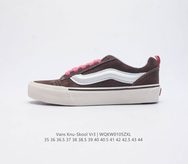 万斯 Vans Knu-Skool Vr3 Lx 面包鞋 坎普尔 茱利安系列低帮复古硫化休闲运动板鞋 肥胖版大logo 要说整个 年最为热门的鞋型之一 面包鞋